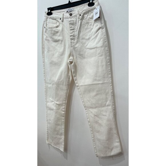 NWT O'NEILL Size 30 Benatar Straight Leg Jean In White 100% Cotton MSRP $70 - Picture 10 of 12